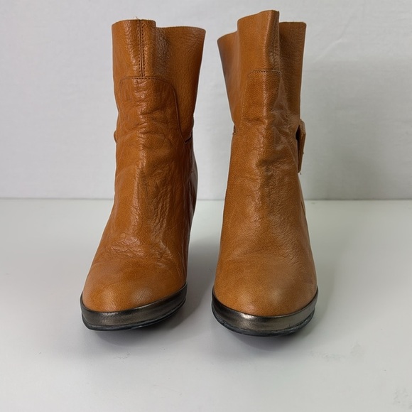 farylrobin Free People Tan Leather Ankle Boots size 9 - Picture 3 of 15